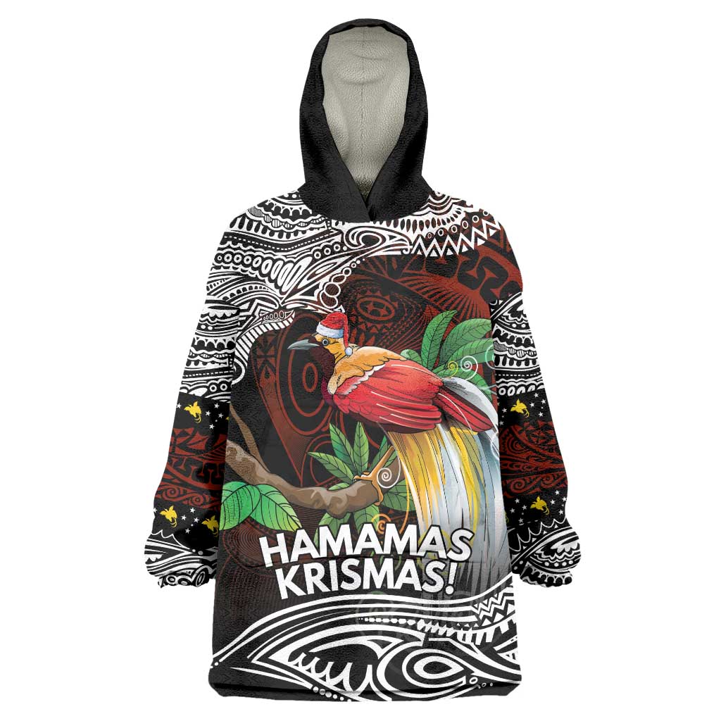 Papua New Guinea Christmas Wearable Blanket Hoodie - Polynesian Pride