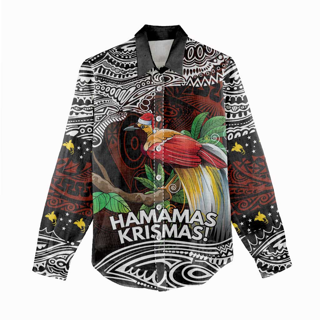 Papua New Guinea Christmas Women Casual Shirt - Polynesian Pride