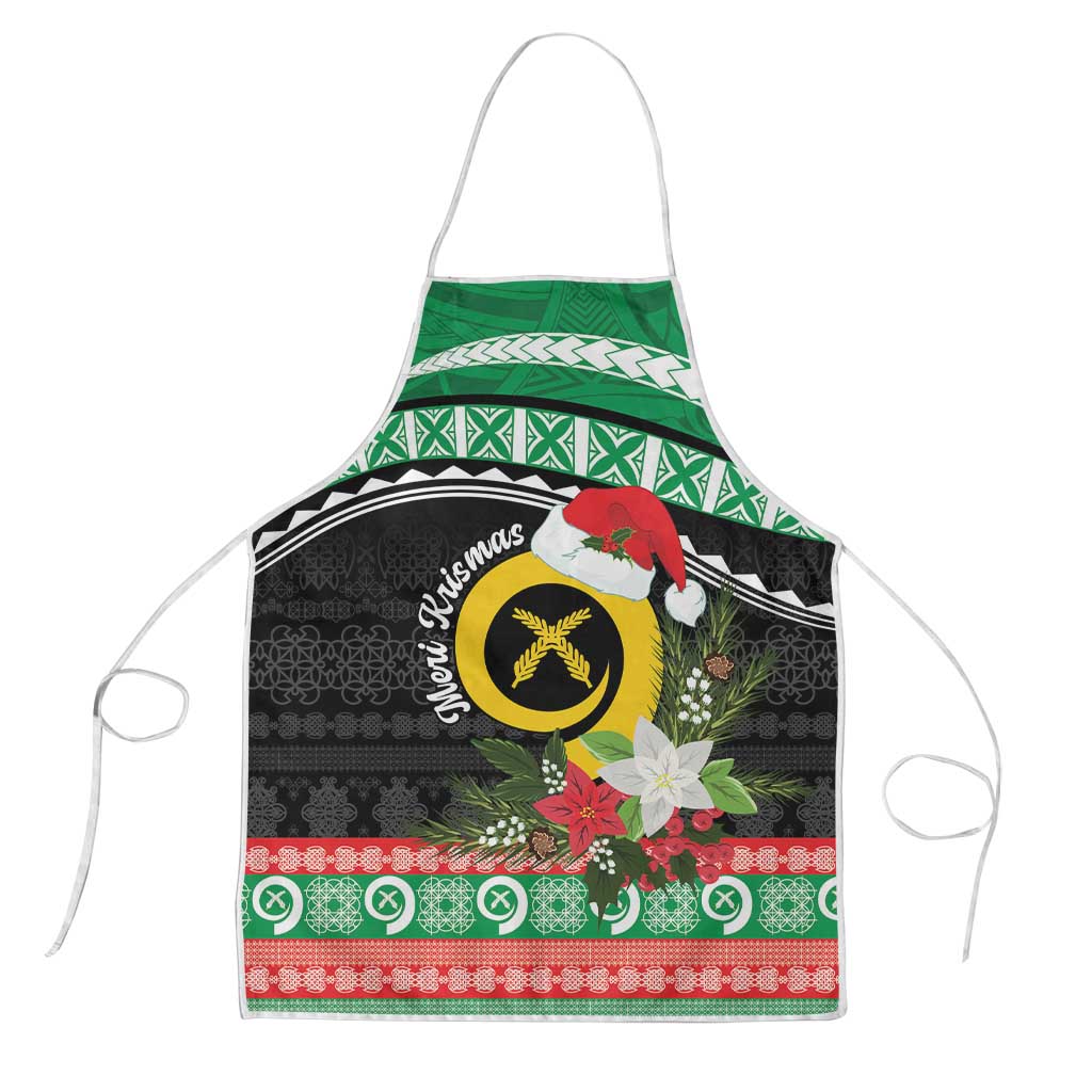 Vanuatu Pig's Tusk Meri Krismas! Apron Vanuatuan Sand Drawing Pattern - Polynesian Pride