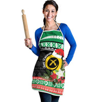 Vanuatu Pig's Tusk Meri Krismas! Apron Vanuatuan Sand Drawing Pattern - Polynesian Pride
