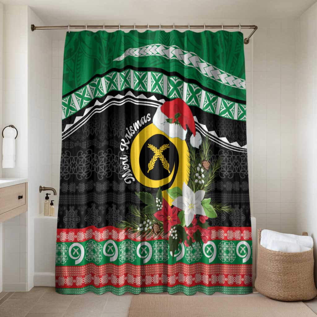 Vanuatu Pig's Tusk Meri Krismas! Bathroom Set Vanuatuan Sand Drawing Pattern - Polynesian Pride