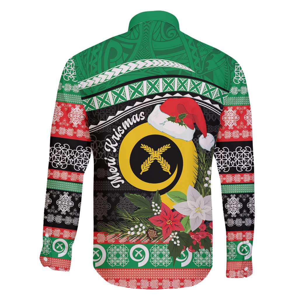 Vanuatu Pig's Tusk Meri Krismas! Family Matching Off Shoulder Maxi Dress and Hawaiian Shirt Vanuatuan Sand Drawing Pattern - Polynesian Pride