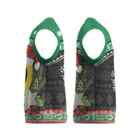 Vanuatu Pig's Tusk Meri Krismas! Christmas Knitted V-Neck Vest Vanuatuan Sand Drawing Pattern - Polynesian Pride
