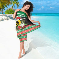 Vanuatu Pig's Tusk Meri Krismas! Sarong Vanuatuan Sand Drawing Pattern - Polynesian Pride