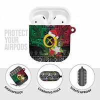 Vanuatu Pig's Tusk Meri Krismas! AirPods Case Vanuatuan Ancient Art Spirit - Polynesian Pride