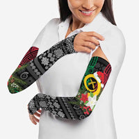 Vanuatu Pig's Tusk Meri Krismas! Arm Sleeves Vanuatuan Ancient Art Spirit - Polynesian Pride