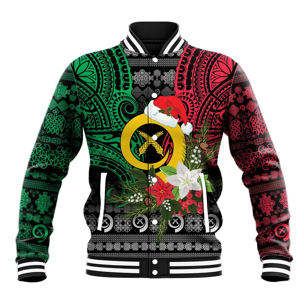 Vanuatu Pig's Tusk Meri Krismas! Baseball Jacket Vanuatuan Ancient Art Spirit - Polynesian Pride