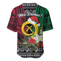 Vanuatu Pig's Tusk Meri Krismas! Baseball Jersey Vanuatuan Ancient Art Spirit - Polynesian Pride