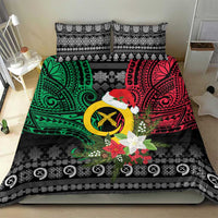 Vanuatu Pig's Tusk Meri Krismas! Bedding Set Vanuatuan Ancient Art Spirit - Polynesian Pride