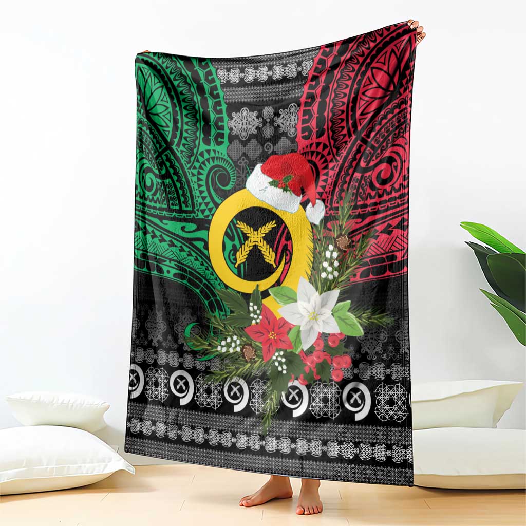 Vanuatu Pig's Tusk Meri Krismas! Blanket Vanuatuan Ancient Art Spirit - Polynesian Pride
