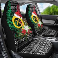 Vanuatu Pig's Tusk Meri Krismas! Car Seat Cover Vanuatuan Ancient Art Spirit - Polynesian Pride