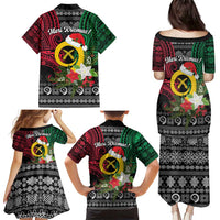 Vanuatu Pig's Tusk Meri Krismas! Family Matching Puletasi and Hawaiian Shirt Vanuatuan Ancient Art Spirit - Polynesian Pride