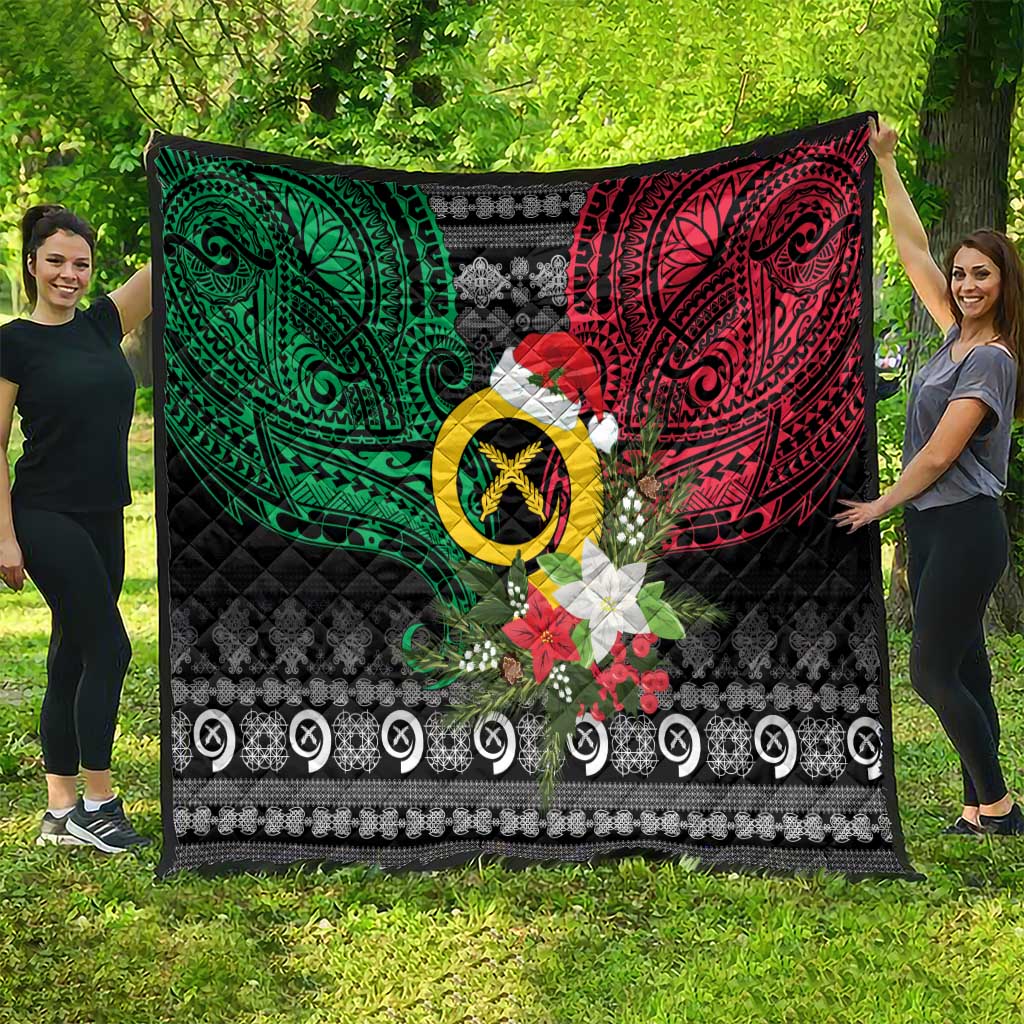 Vanuatu Pig's Tusk Meri Krismas! Quilt Vanuatuan Ancient Art Spirit - Polynesian Pride