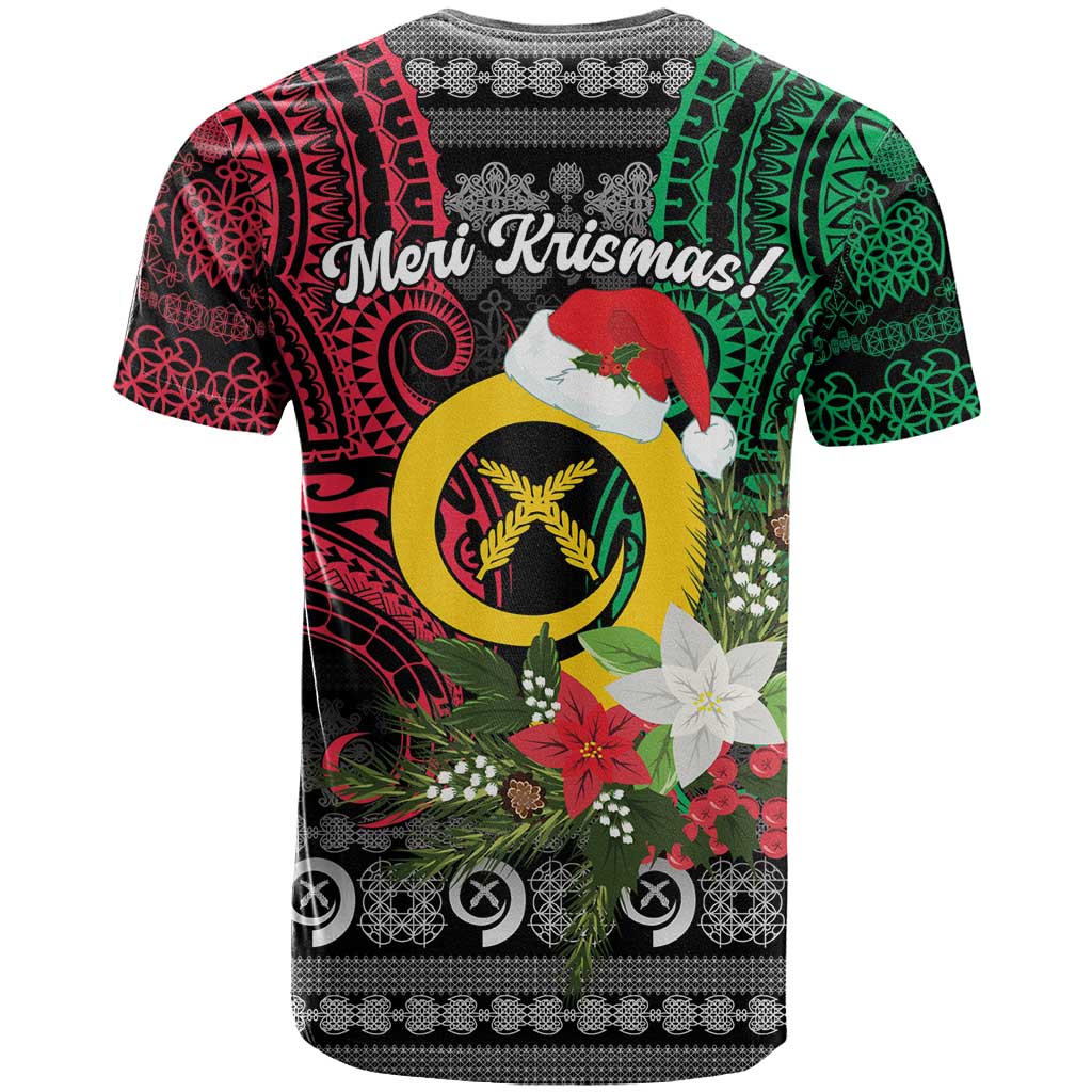Vanuatu Pig's Tusk Meri Krismas! T Shirt Vanuatuan Ancient Art Spirit - Polynesian Pride