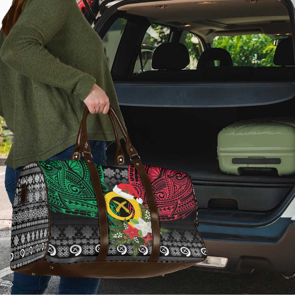 Vanuatu Pig's Tusk Meri Krismas! Travel Bag Vanuatuan Ancient Art Spirit - Polynesian Pride