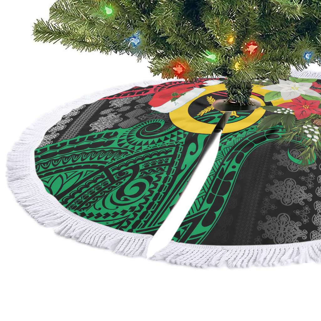 Vanuatu Pig's Tusk Meri Krismas! Tree Skirt Vanuatuan Ancient Art Spirit - Polynesian Pride