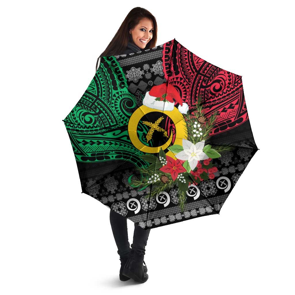 Vanuatu Pig's Tusk Meri Krismas! Umbrella Vanuatuan Ancient Art Spirit - Polynesian Pride