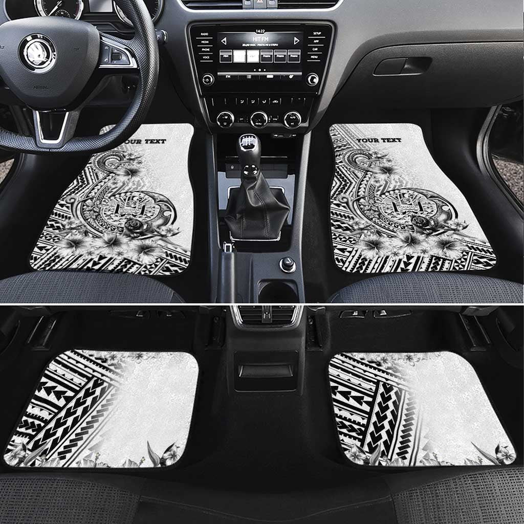 Ia Orana Tahiti Personalised Car Mats French Polynesia Hook Tattoo Special White Color LT9