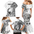 La Orana Tahiti Personalised Family Matching Mermaid Dress and Hawaiian Shirt French Polynesia Hook Tattoo Special White Color LT9 - Polynesian Pride