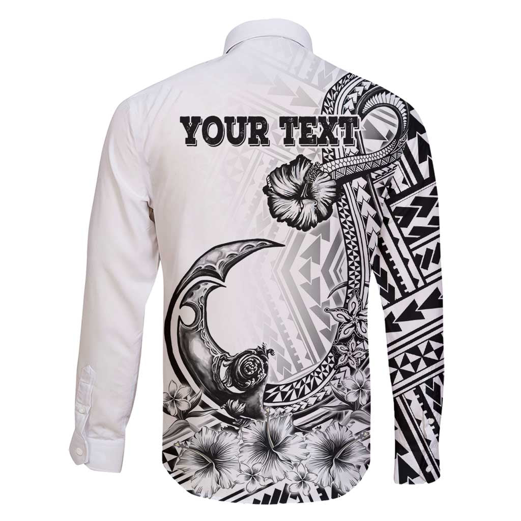 Ia Orana Tahiti Personalised Family Matching Mermaid Dress and Hawaiian Shirt French Polynesia Hook Tattoo Special White Color LT9