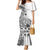 Ia Orana Tahiti Personalised Family Matching Mermaid Dress and Hawaiian Shirt French Polynesia Hook Tattoo Special White Color LT9