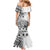 Ia Orana Tahiti Personalised Family Matching Mermaid Dress and Hawaiian Shirt French Polynesia Hook Tattoo Special White Color LT9