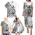 La Orana Tahiti Personalised Family Matching Puletasi Dress and Hawaiian Shirt French Polynesia Hook Tattoo Special White Color LT9 - Polynesian Pride