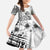 Ia Orana Tahiti Personalised Family Matching Short Sleeve Bodycon Dress and Hawaiian Shirt French Polynesia Hook Tattoo Special White Color LT9
