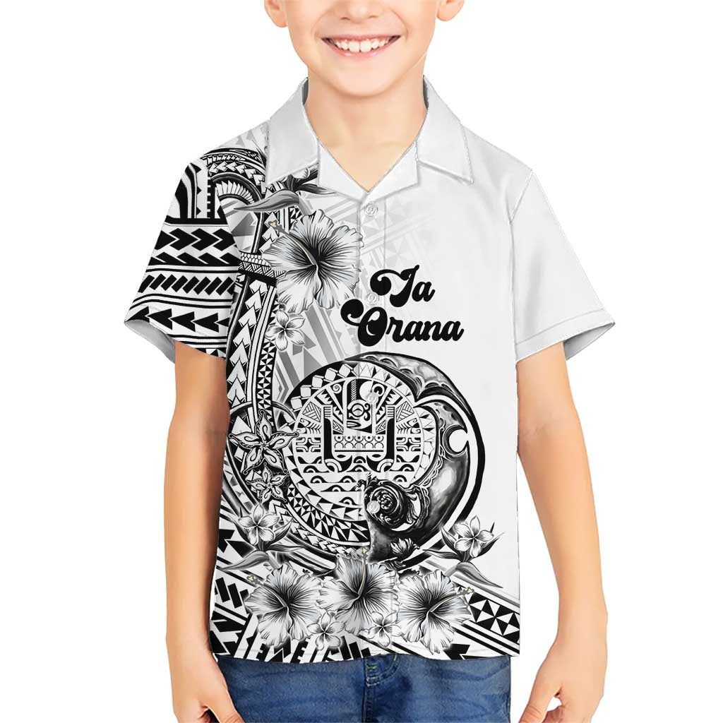 Ia Orana Tahiti Personalised Hawaiian Shirt French Polynesia Hook Tattoo Special White Color LT9