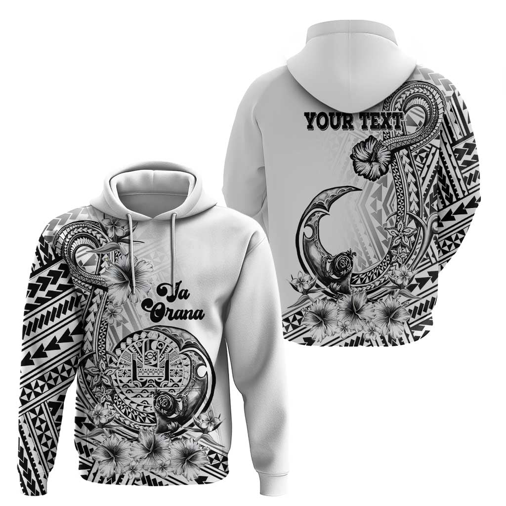 Ia Orana Tahiti Personalised Hoodie French Polynesia Hook Tattoo Special White Color LT9