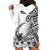 La Orana Tahiti Personalised Hoodie Dress French Polynesia Hook Tattoo Special White Color LT9 - Polynesian Pride