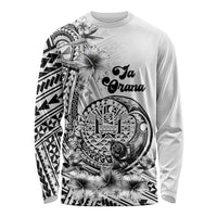 Ia Orana Tahiti Personalised Long Sleeve Shirt French Polynesia Hook Tattoo Special White Color LT9