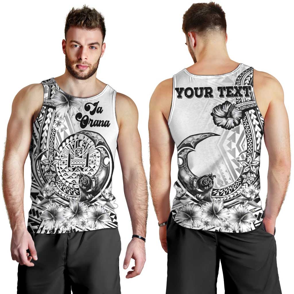 Ia Orana Tahiti Personalised Men Tank Top French Polynesia Hook Tattoo Special White Color LT9