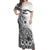 La Orana Tahiti Personalised Off Shoulder Maxi Dress French Polynesia Hook Tattoo Special White Color LT9 Women White - Polynesian Pride