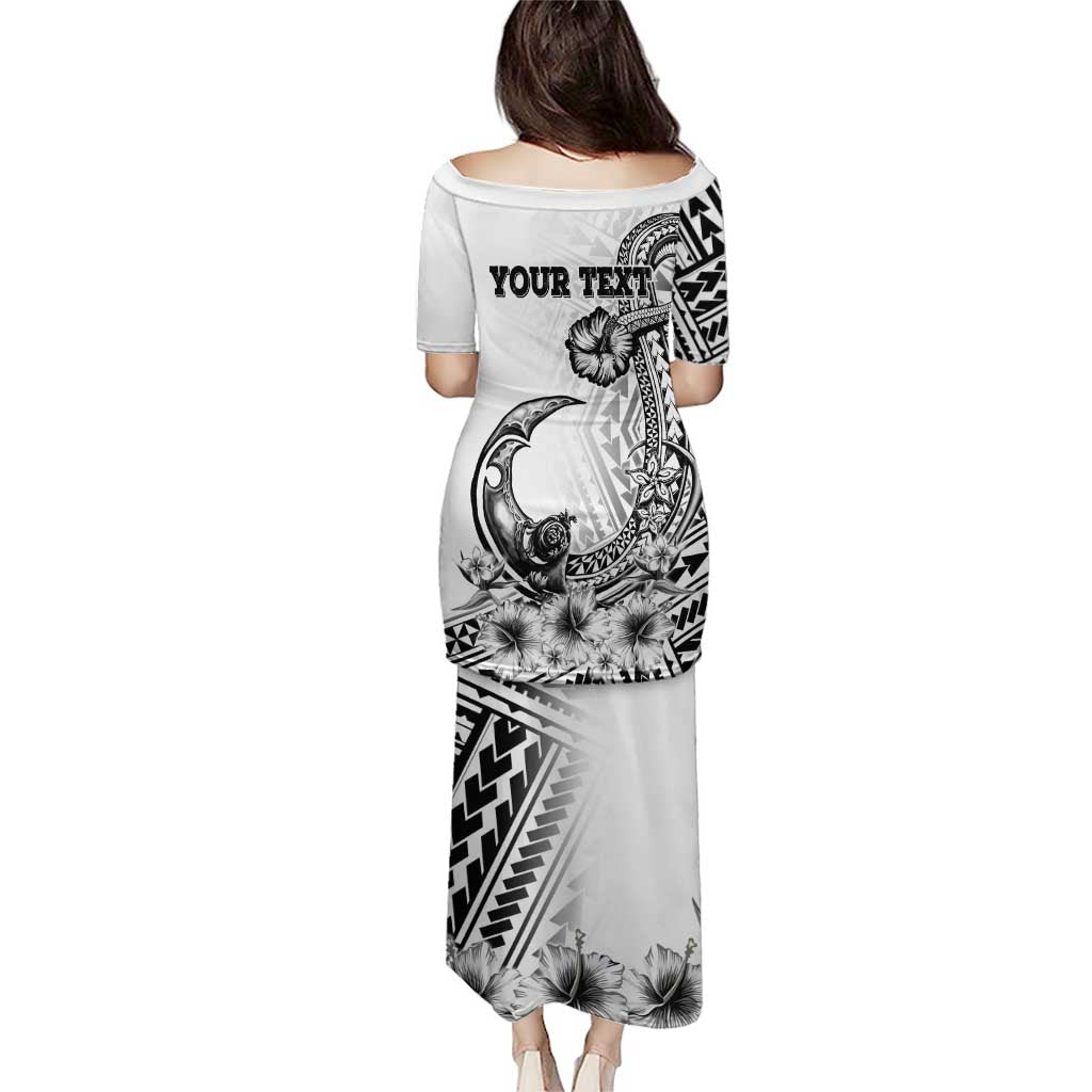 Ia Orana Tahiti Personalised Puletasi French Polynesia Hook Tattoo Special White Color LT9