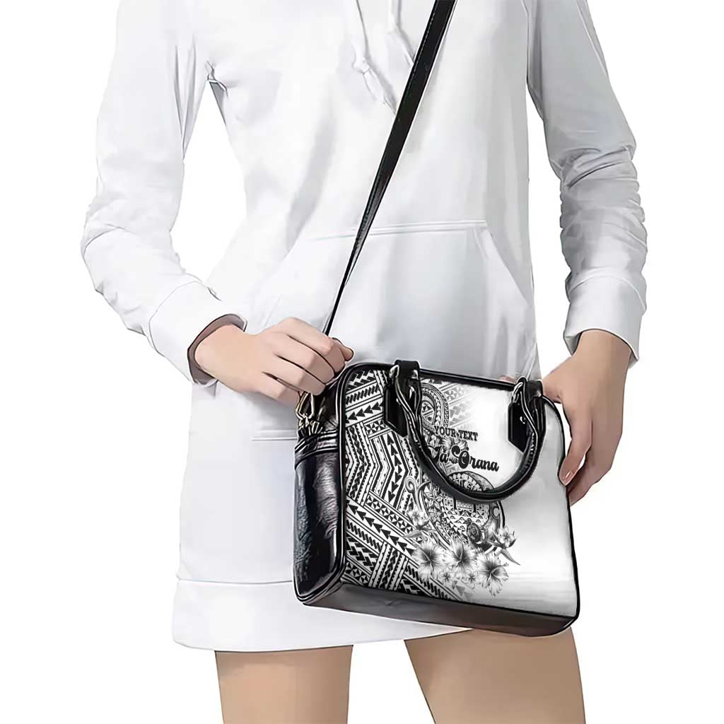 Ia Orana Tahiti Personalised Shoulder Handbag French Polynesia Hook Tattoo Special White Color LT9