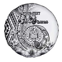 Ia Orana Tahiti Personalised Spare Tire Cover French Polynesia Hook Tattoo Special White Color LT9