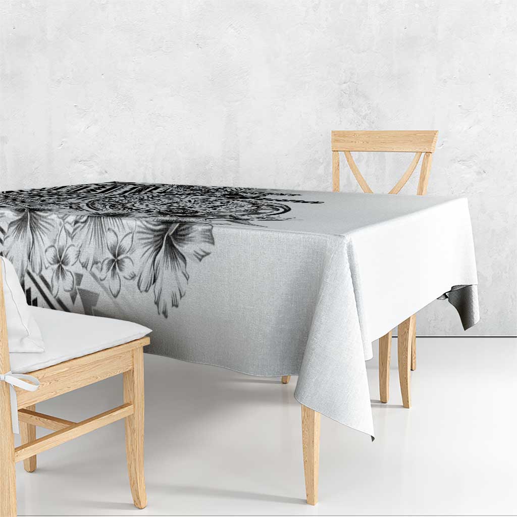 Ia Orana Tahiti Personalised Tablecloth French Polynesia Hook Tattoo Special White Color LT9