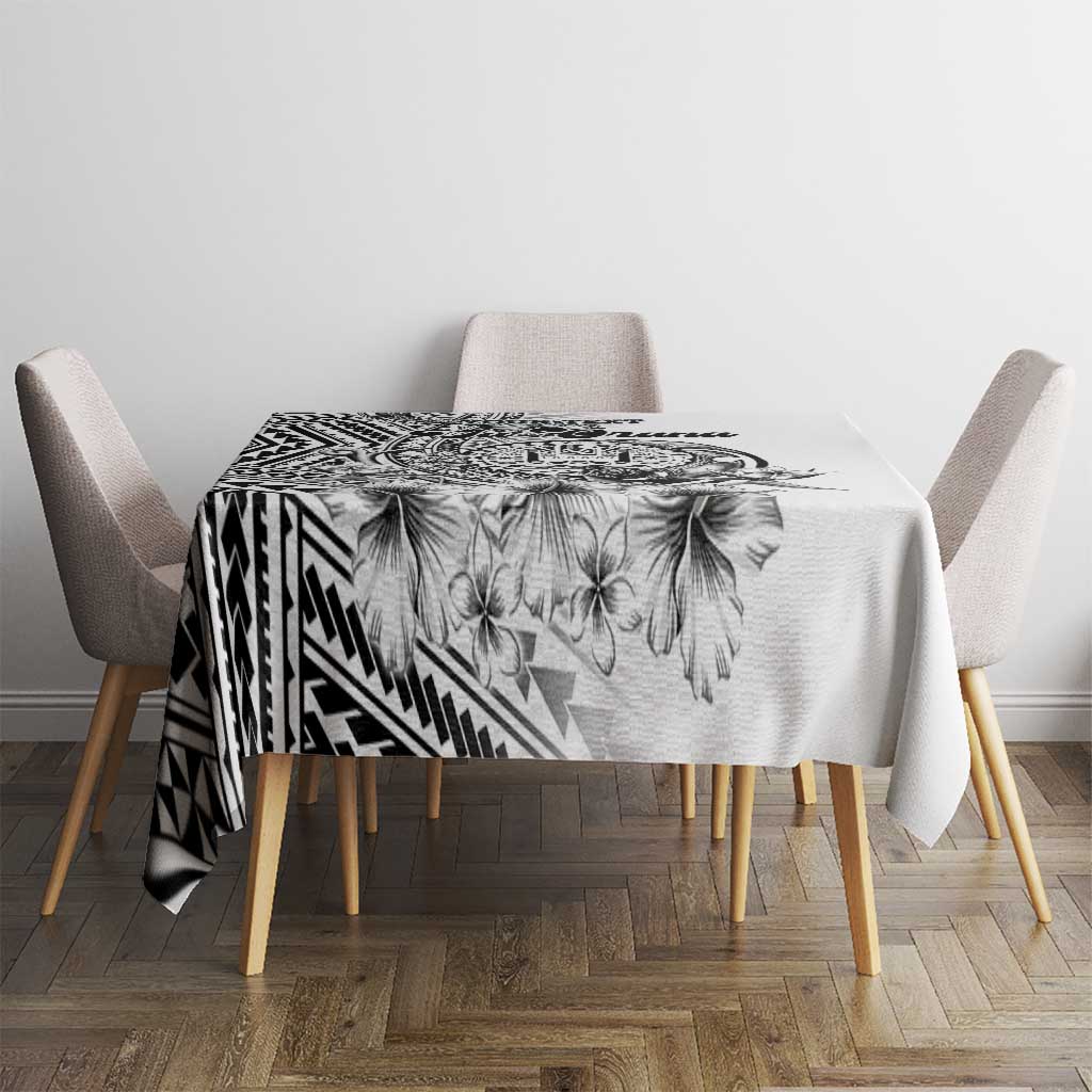 Ia Orana Tahiti Personalised Tablecloth French Polynesia Hook Tattoo Special White Color LT9