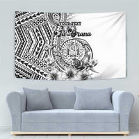 Ia Orana Tahiti Personalised Tapestry French Polynesia Hook Tattoo Special White Color LT9