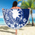Nauru Independence Personalised Beach Blanket Naoero Hook Tattoo Special Polynesian Pattern LT9 - Polynesian Pride
