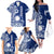 Nauru Independence Personalised Family Matching Off Shoulder Long Sleeve Dress and Hawaiian Shirt Naoero Hook Tattoo Special Polynesian Pattern LT9 - Polynesian Pride