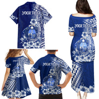 Nauru Independence Personalised Family Matching Puletasi Dress and Hawaiian Shirt Naoero Hook Tattoo Special Polynesian Pattern LT9 - Polynesian Pride