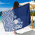 Nauru Independence Personalised Sarong Naoero Hook Tattoo Special Polynesian Pattern LT9 One Size 44 x 66 inches Blue - Polynesian Pride