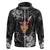 New Zealand Custom Women's Day Zip Hoodie Maori Girl Feathers of Hope - Black LT9 Zip Hoodie Black - Polynesian Pride