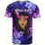 New Zealand Custom Women's Day T Shirt Maori Girl Feathers of Hope - Purple LT9 - Polynesian Pride