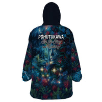 New Zealand Matariki Pohutukawa Wearable Blanket Hoodie Te Mauri te Ora