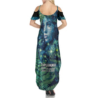 New Zealand Matariki Tupuanuku Family Matching Summer Maxi Dress and Hawaiian Shirt Te Wā o te Hauhake
