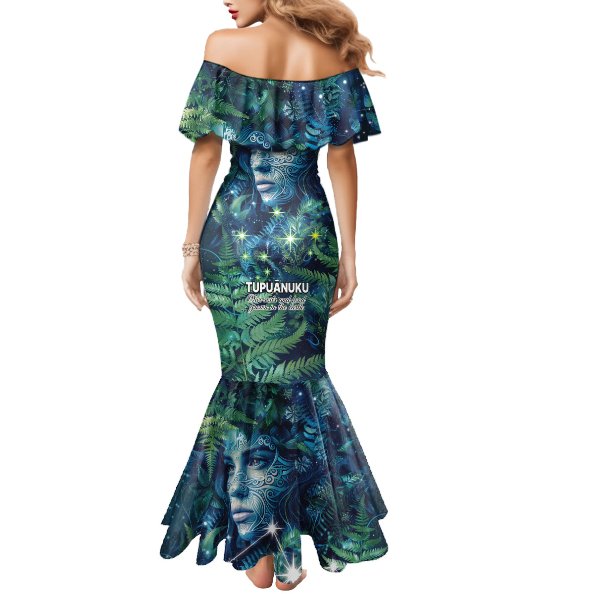 New Zealand Matariki Tupuanuku Mermaid Dress Te Wā o te Hauhake