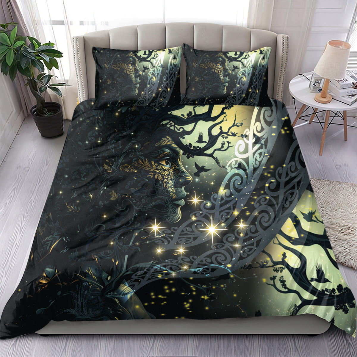 New Zealand Matariki Tupuarangi Bedding Set Ngā Kai o te Rangi